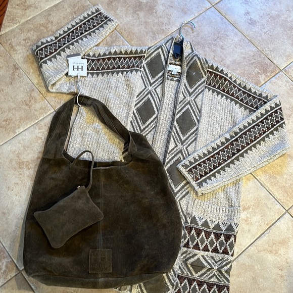 Lucky Brand Aztec Print Open Face Cardigan/Jacket Size S - Picture 11 of 16